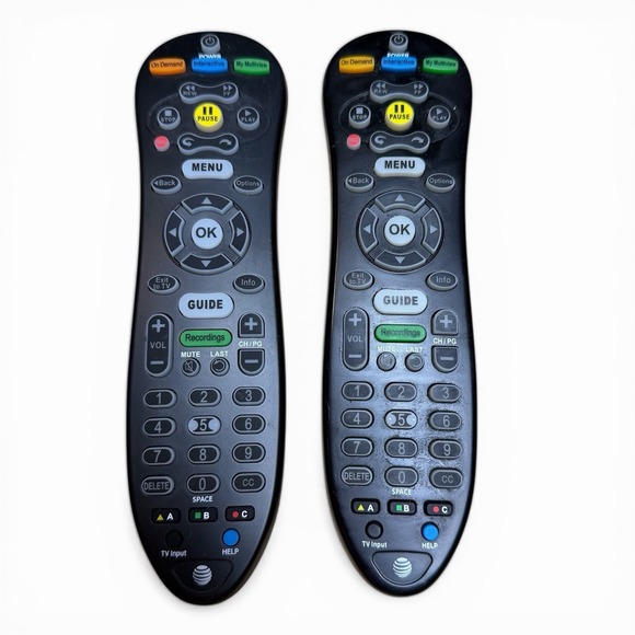 at&t Other - AT&T U-verse S30-S1A Universal Remote Control Powers Up Tested OEM Lot Of 2